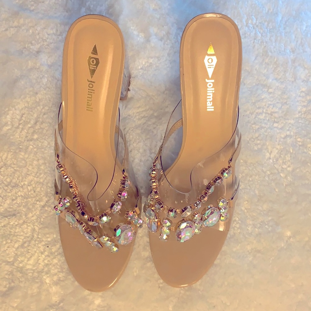 Brand New Clear Heel Sandals